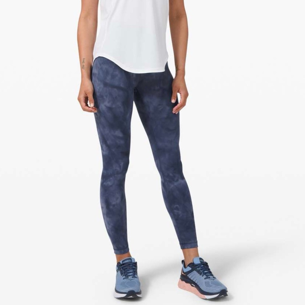 Lululemon wunder train high rise tie-dye legging